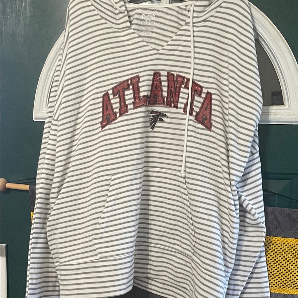 Striped Atlanta Hoodie NWOT